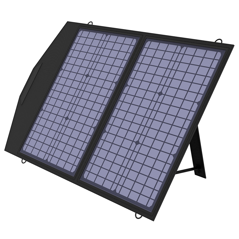 ALLPOWERS 60W Solar Panel Foldable Solar Charger Dual 5V USB 18V DC Output Waterproof for Mobile Phone Camping Boats