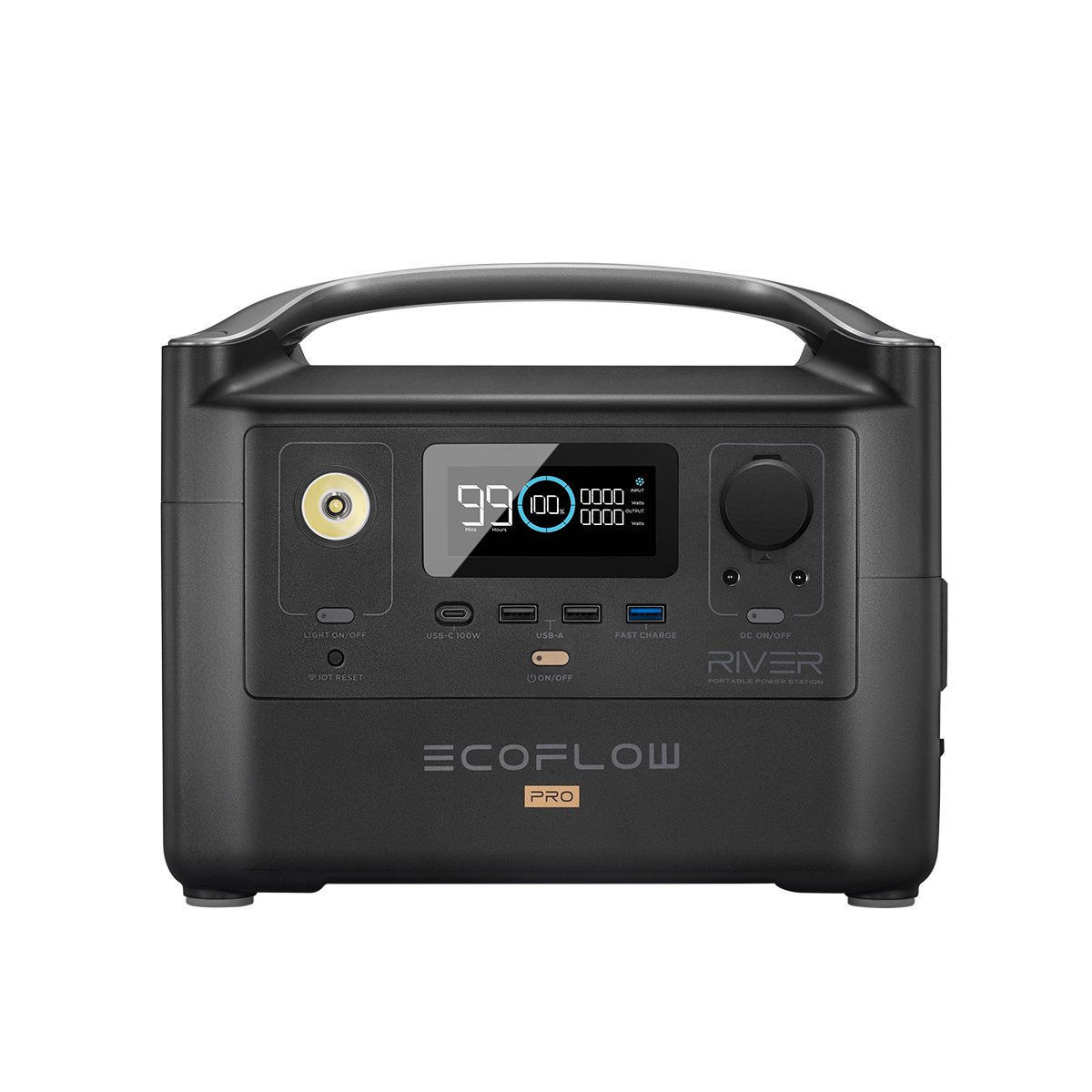 ECOFLOW RIVER PRO Portable Power Station 720WH/600W Outdoor Camping RV Backup Lithium Batter 200,000mAh AC Outlets