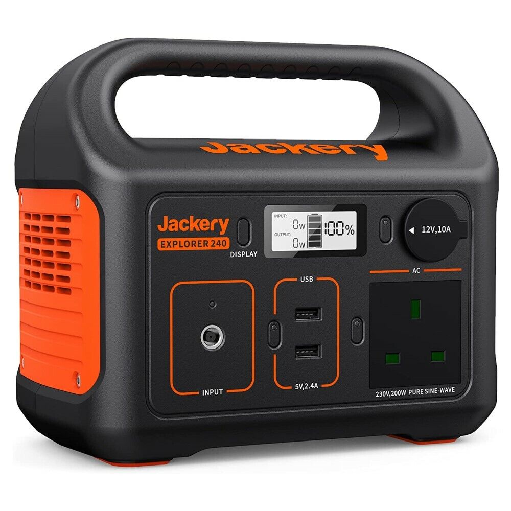 New Jackery Explorer 240 Portable Power Station 240Wh Holiday Camping, Outdoor