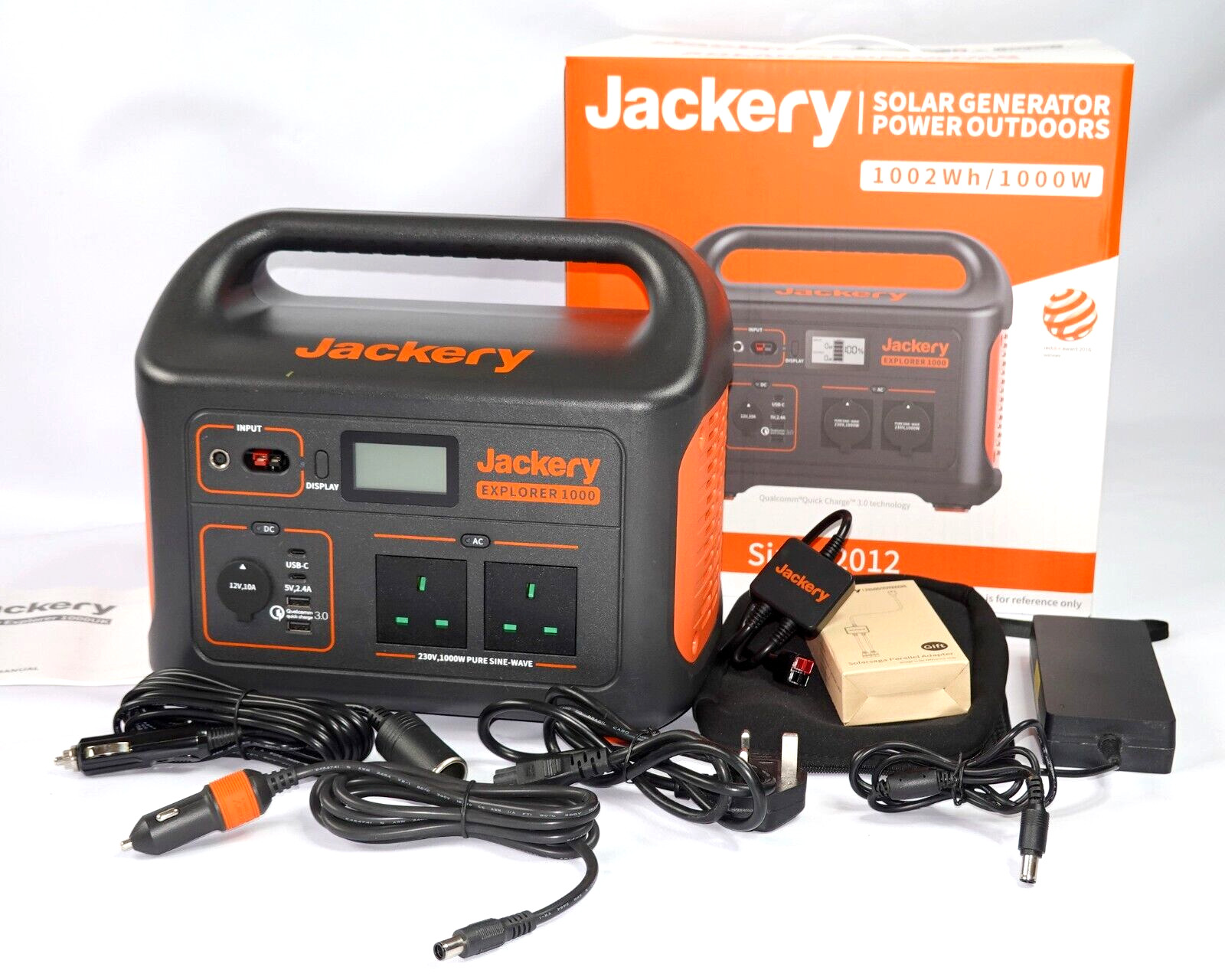 Jackery Portable Power Station Explorer 1000w, Camping, Backup, ONLY USED ONCE!