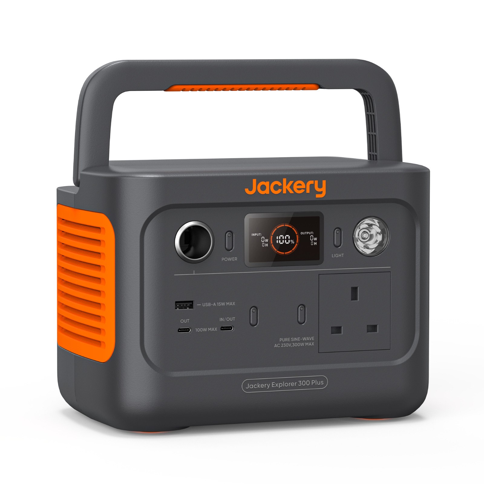 Jackery Portable Power Station Explorer 300 Plus, LiFePO4 Battery 300W Output