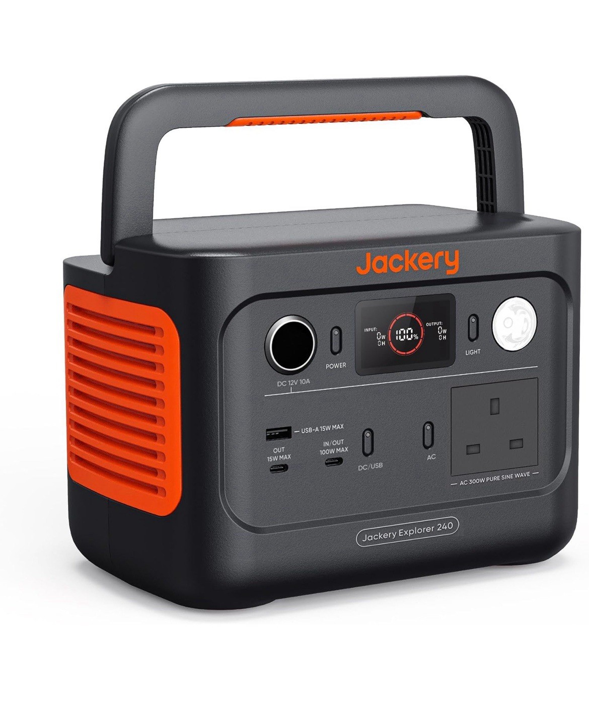 Jackery Explorer 240 v2 Portable Power Station 2024 New Version, 256Wh LiFePO4