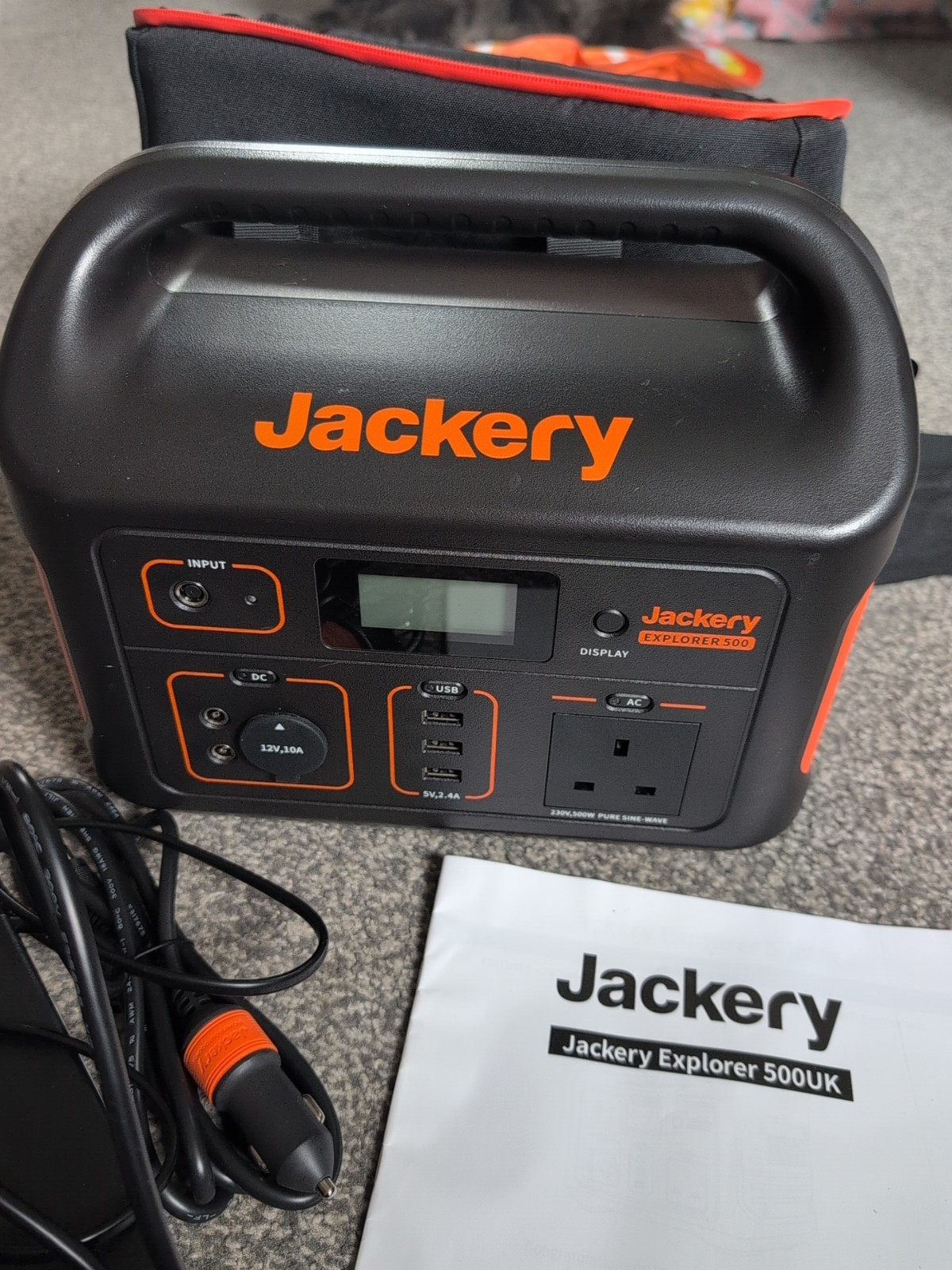 Jackery Explorer 500 Power Station & Carry Case Bag