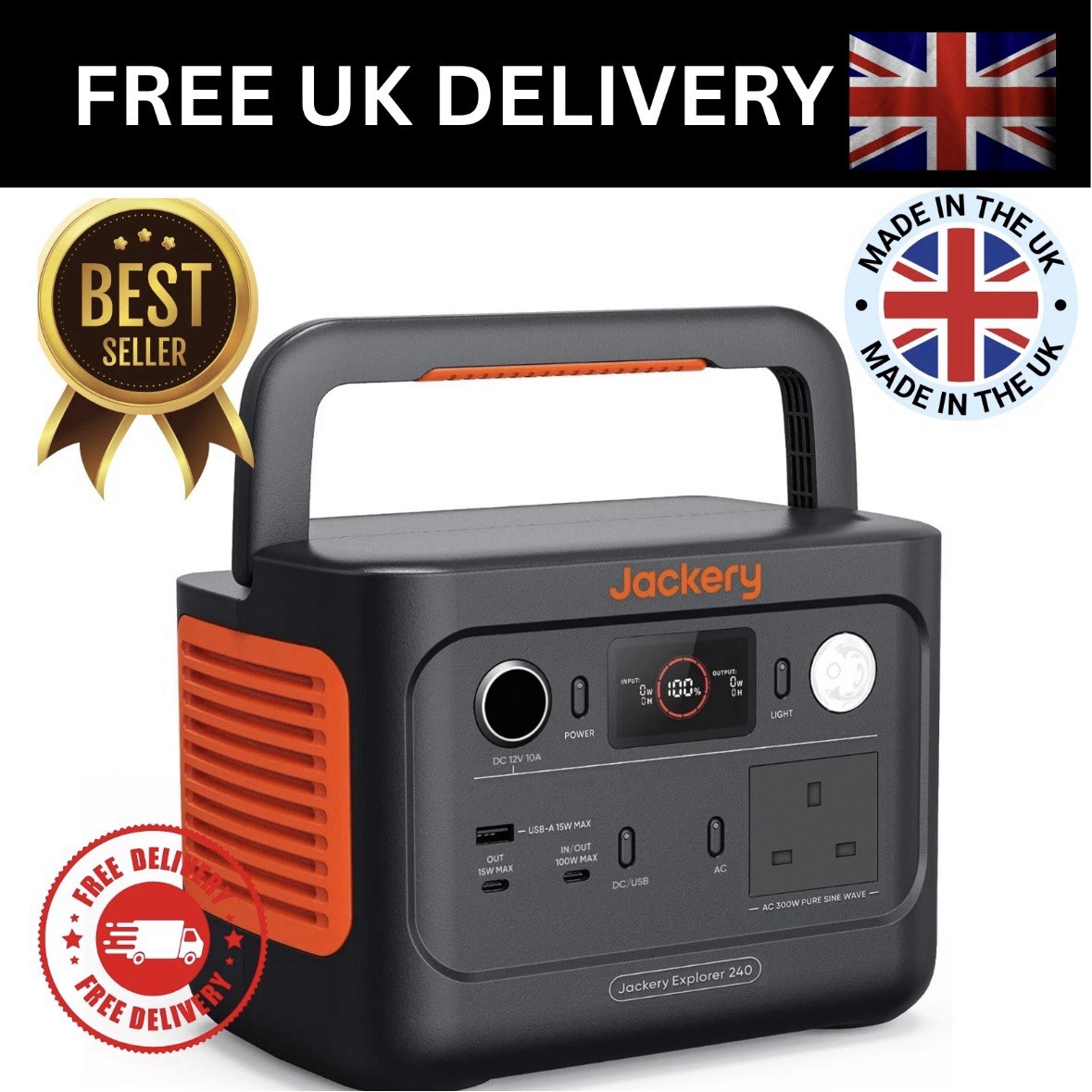 JACKERY EXPLORER 240 V2 PORTABLE POWER STATION