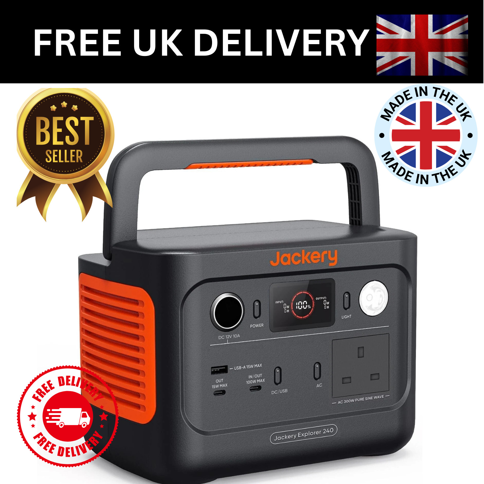 JACKERY EXPLORER 240 V2 PORTABLE POWER STATION
