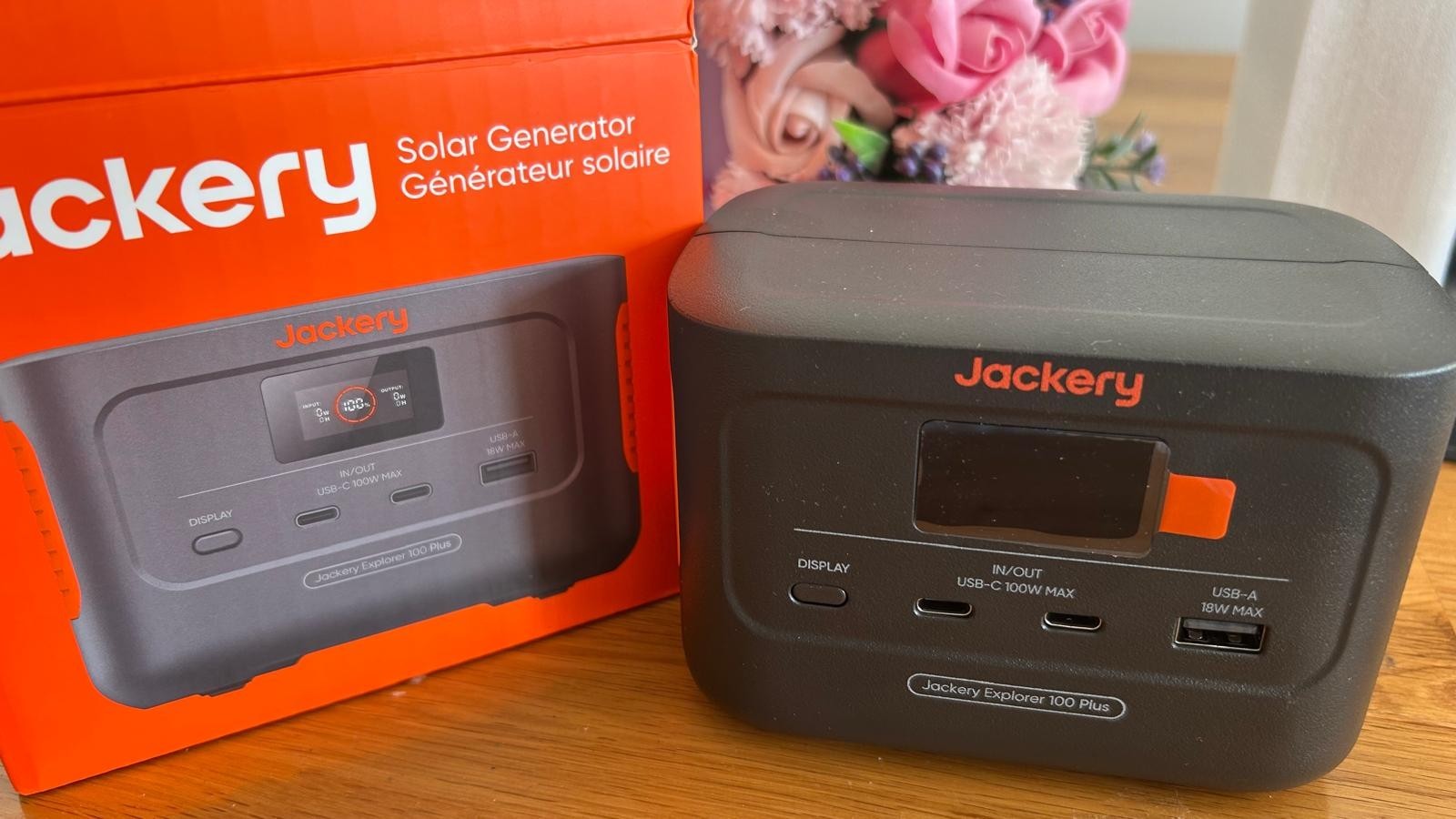 Jackery Explorer 100 Plus, 99Wh Portable Power Station with LiFePO4 Battery 128W
