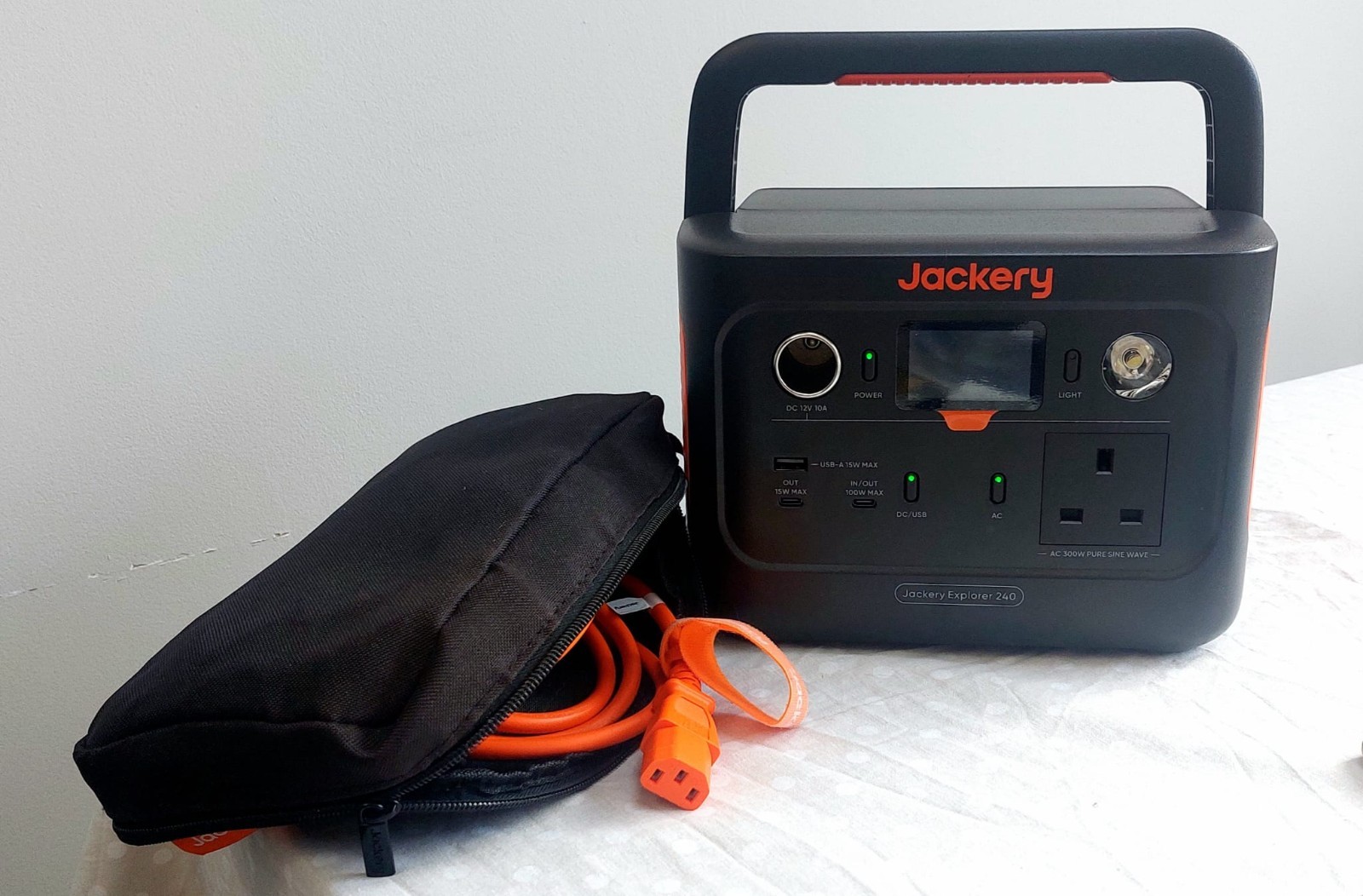 Jackery Explorer 240 Portable Power Station, 256Wh. Used (6 months)