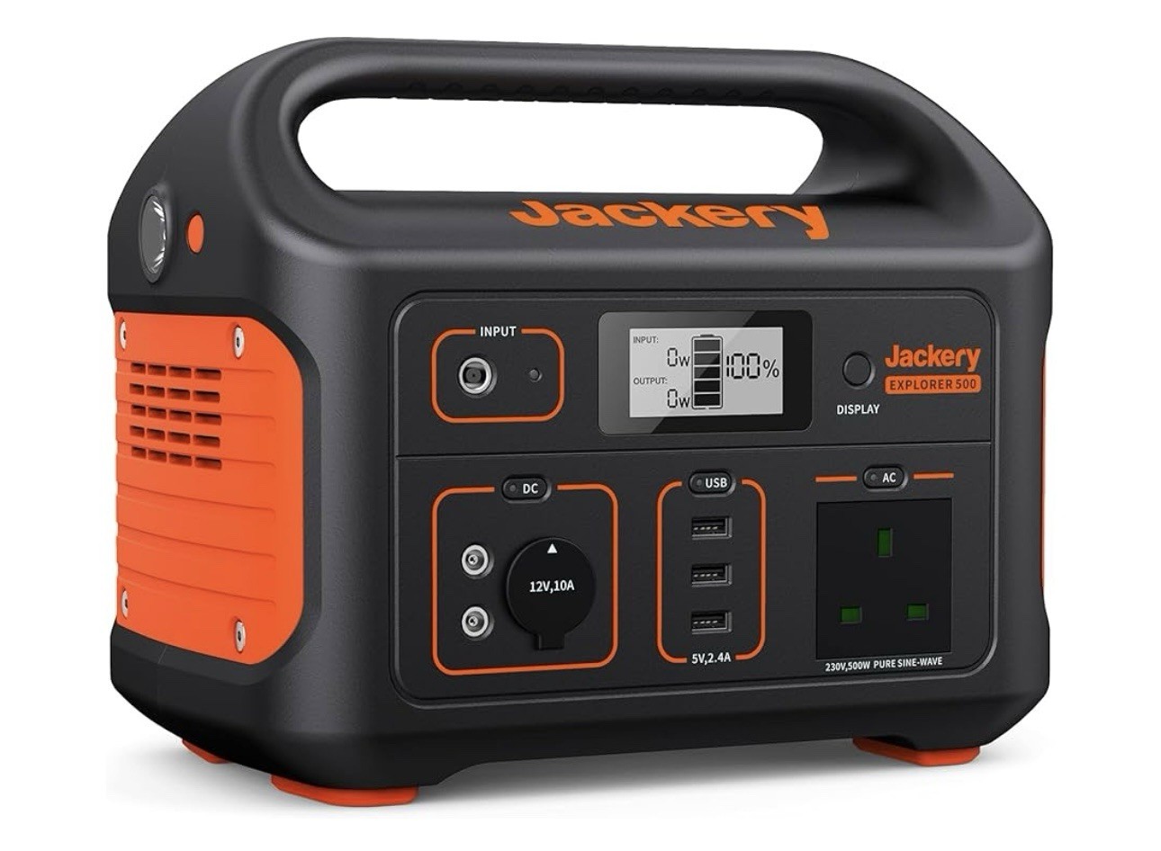 Jackery Explorer 500 Portable Power Station 518Wh 500W AC Outdoor Camping
