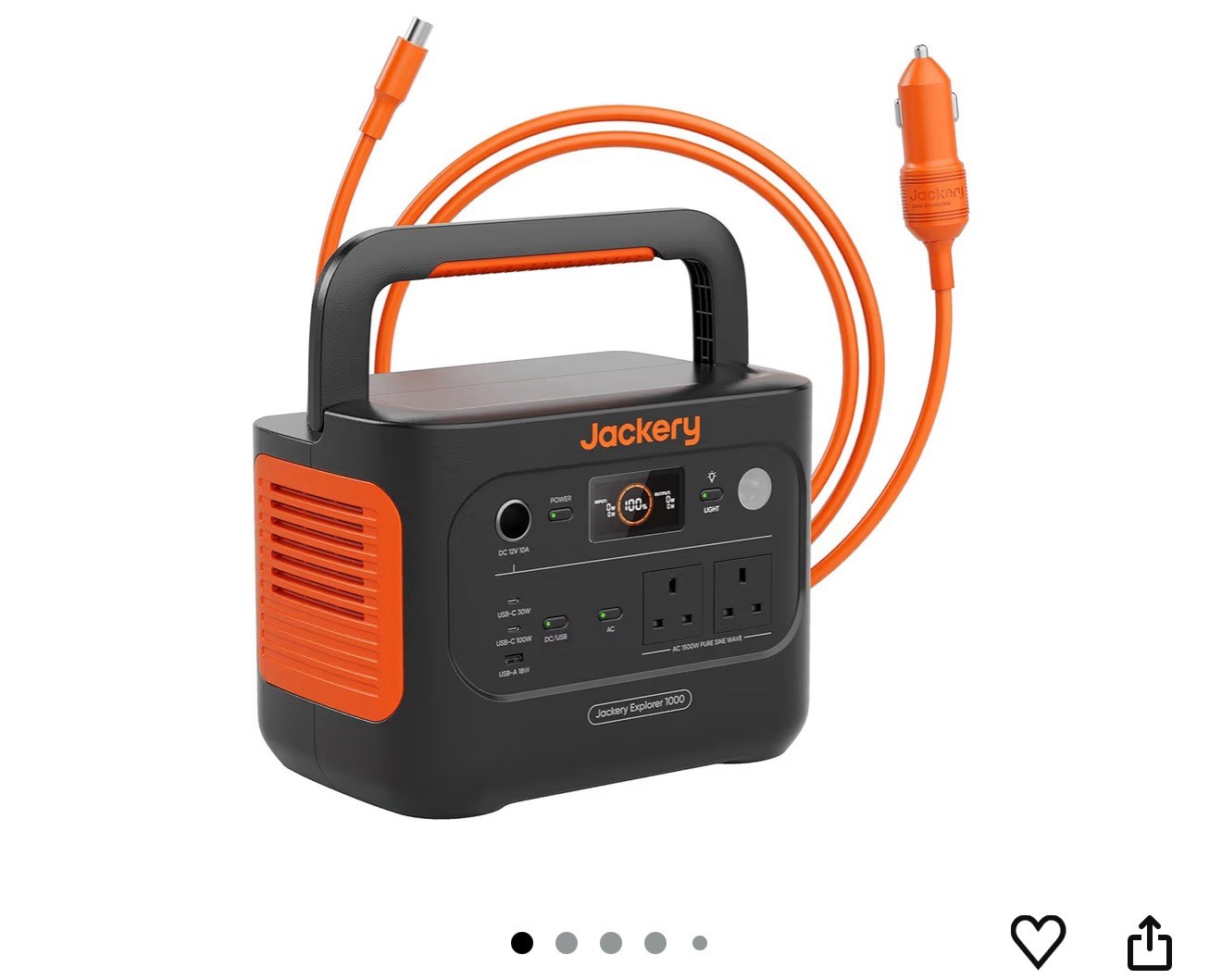 Jackery Explorer 1000 v2 Portable Power Station 1070Wh LiFePO4 Battery holiday