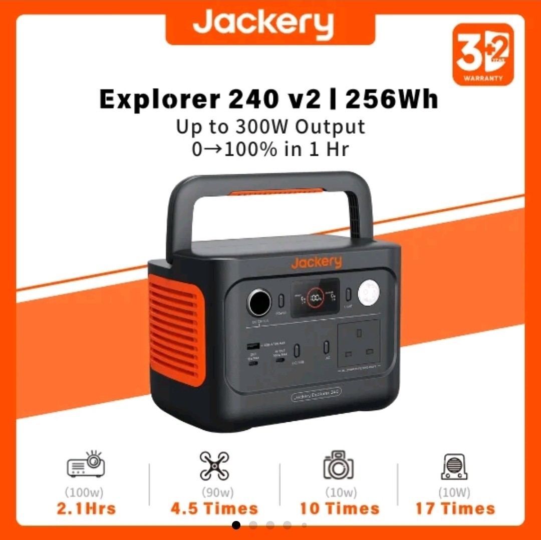 JACKERY EXPLORER 240 V2 PORTABLE POWER STATION BRAND NEW SEALED ✅