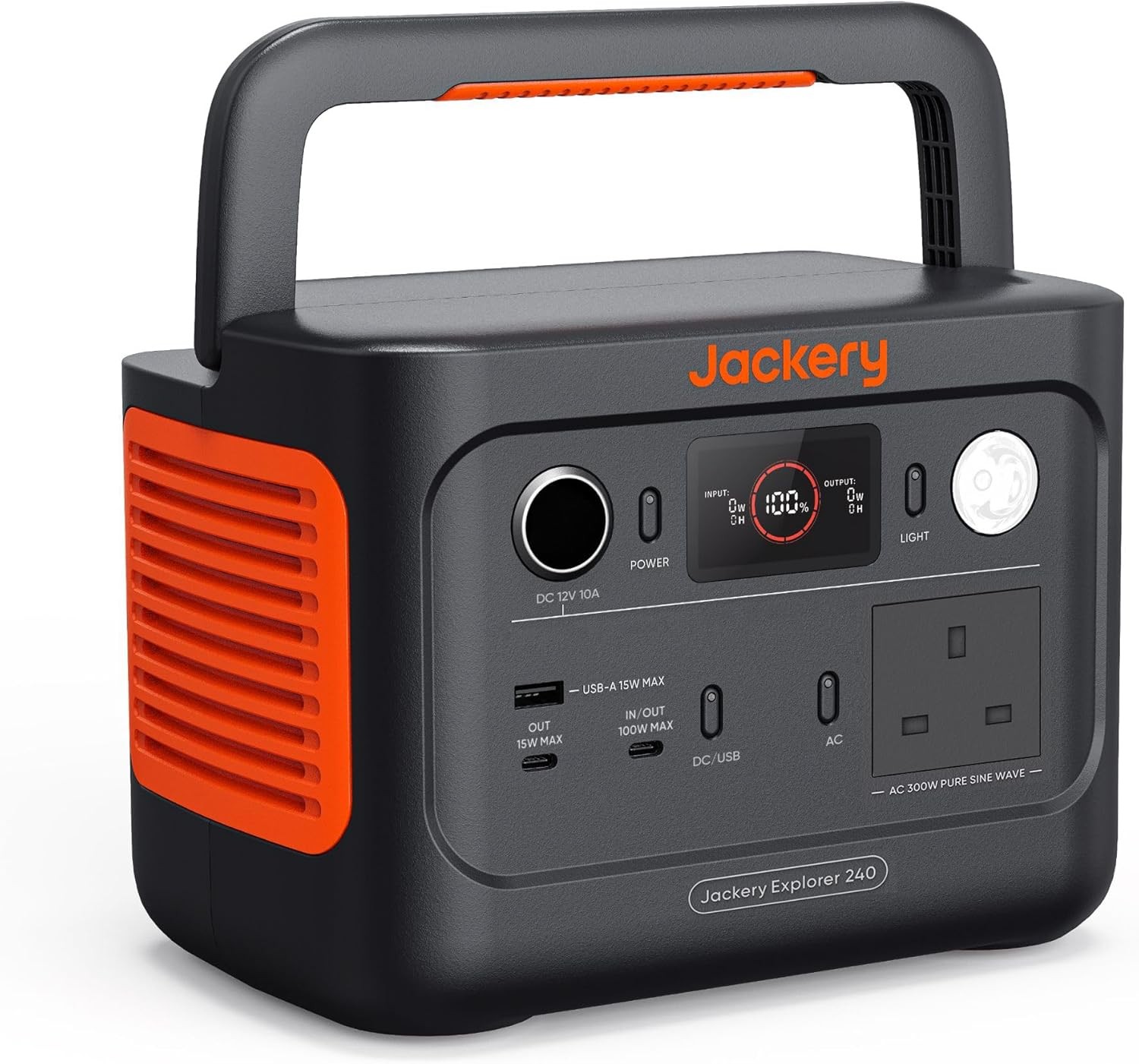 Jackery Explorer 240 v2 Portable Power Station 2024 New Version, 256Wh LiFePO4