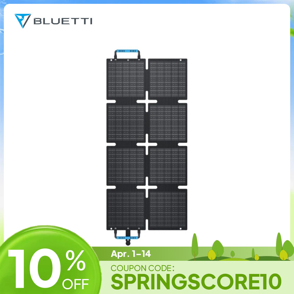 BLUETTI 60W Foldable Solar Panel Off-grid Mono Charger for Camping, Trip, Hiking