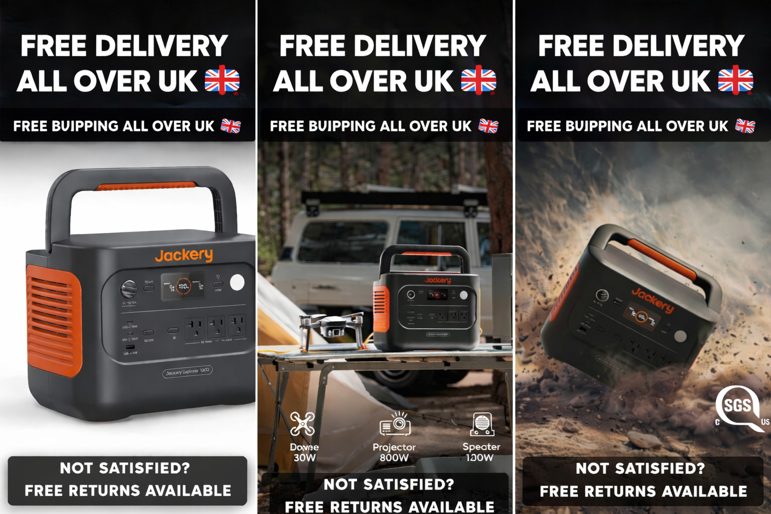 Jackery Explorer 1000 V2 Portable Power Station 1500W 2042Wh LiFePO4 Camping