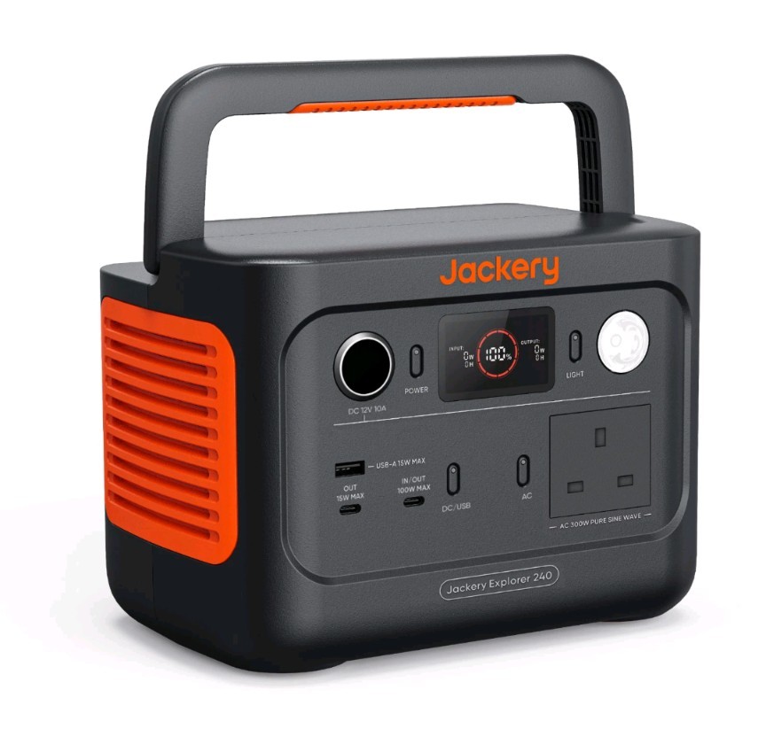 Jackery Explorer 240 v2 Portable Power Station 256Wh LiFePO4 with 300W AC Output
