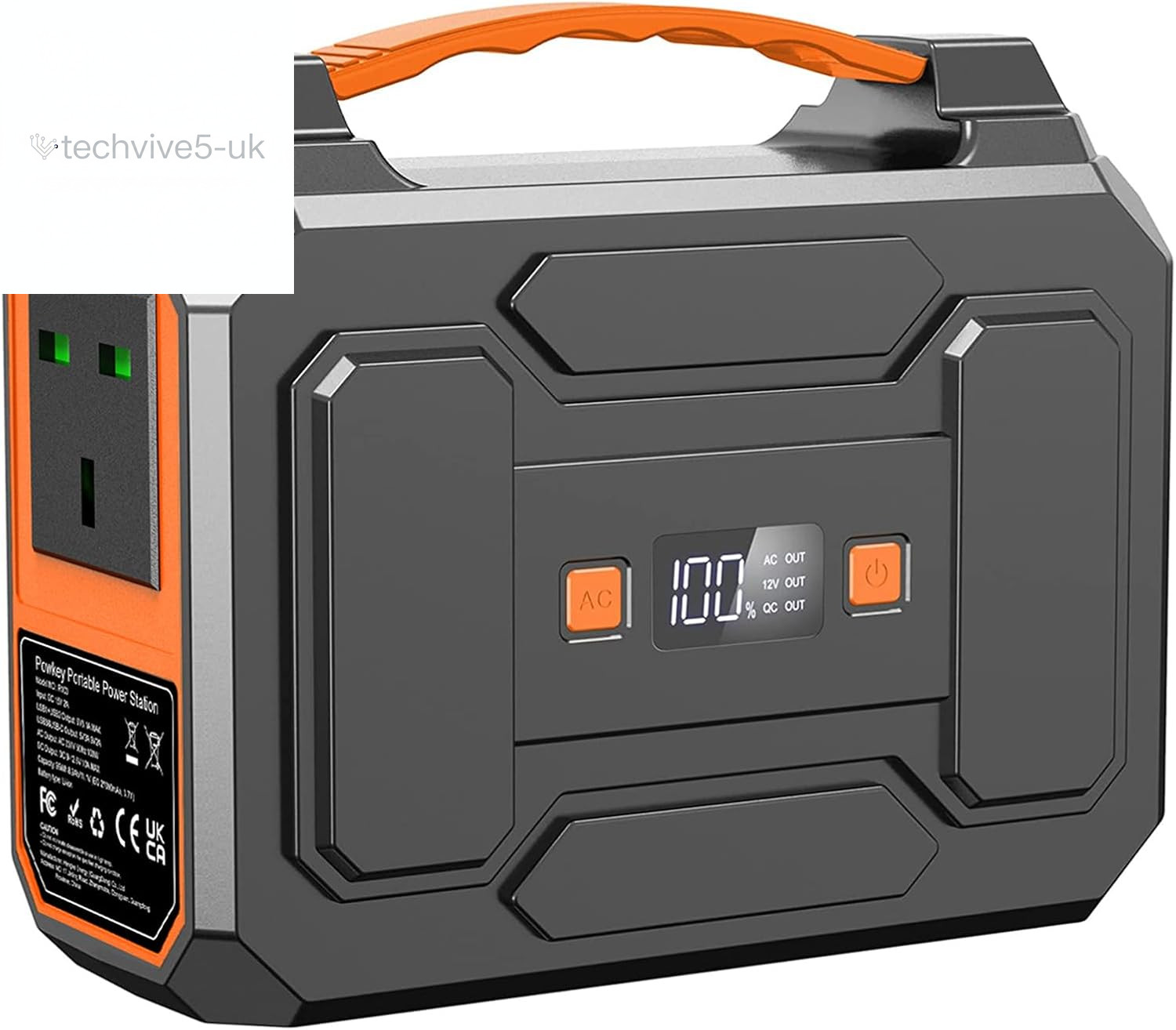Powkey 100W Portable Power Station 99Wh/ 27000Mah Camping Power Pack,Solar Gener